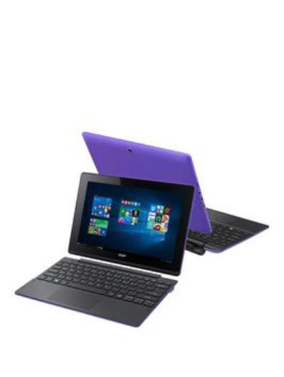 Acer Switch 10E, Intel&Reg; Atom&Trade; Quad-Core Processor, 2Gb Ram, 32Gb Emmc Storage, 10.1In Touchscreen 2 In 1 Laptop, Includes Microsoft Office Mobile - Purple - Laptop With Mcafee Livesafe